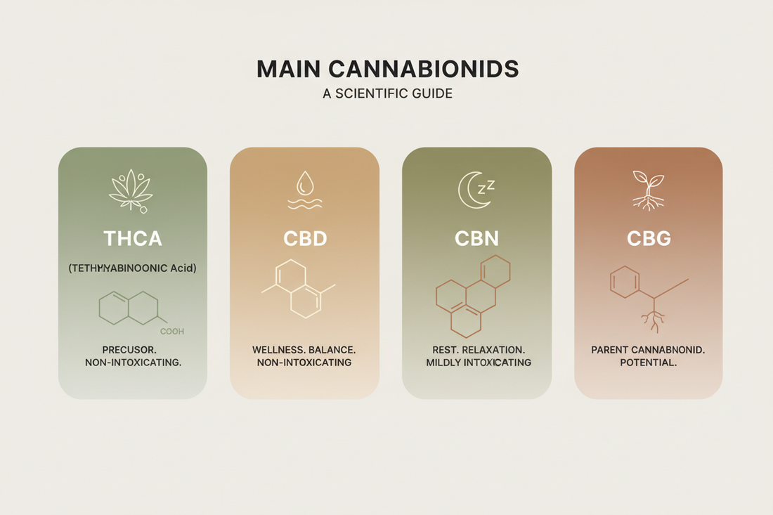 THCA vs. CBD, CBG, and CBN: A Cannabinoid Comparison
